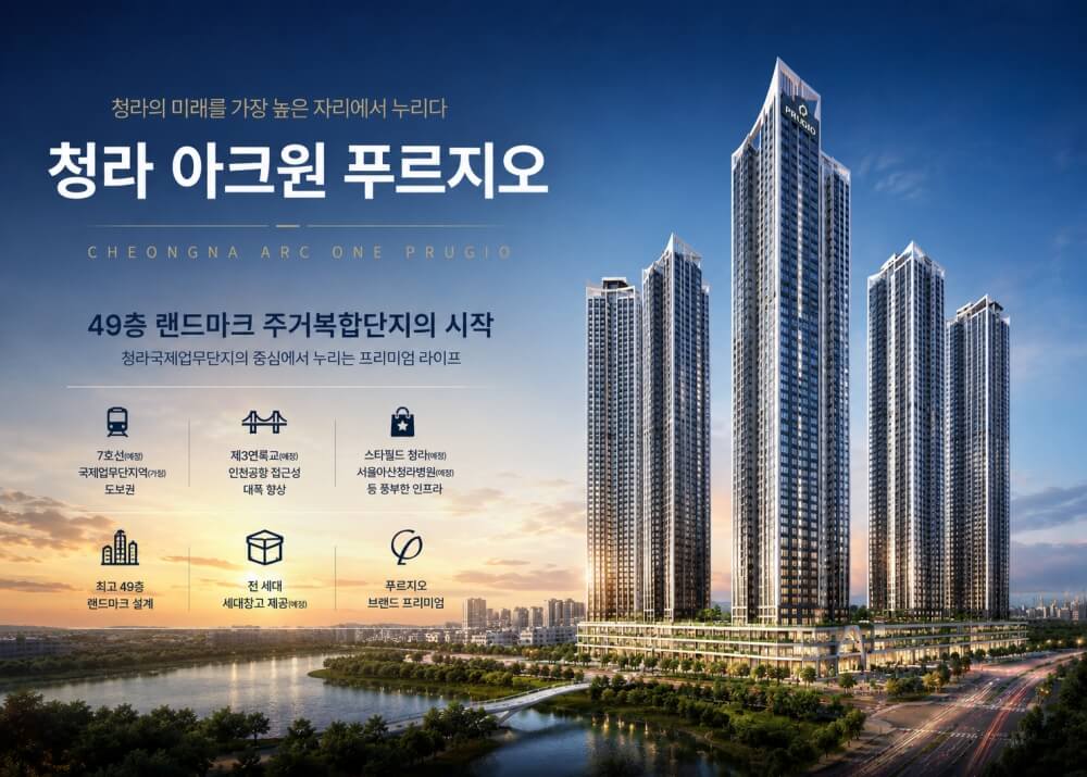 청라국제도시의 중심에 위치한 청라 아크원 푸르지오 분양 정보